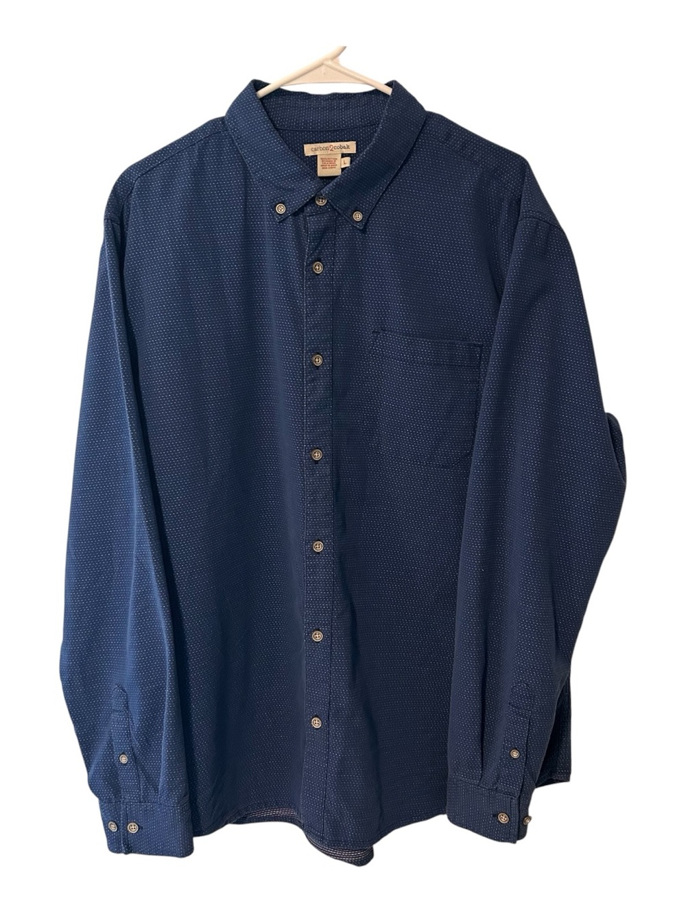 Carbon 2 Cobalt Shirt Pointillism Pin Dot Heavy Cotton F18